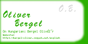 oliver bergel business card